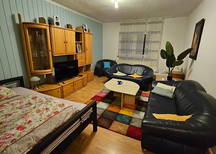 Lägenhet Eigener Eingang, 1-zimmer Mit Bett Und Grosse Wohnkueche Mit Schlafcouch